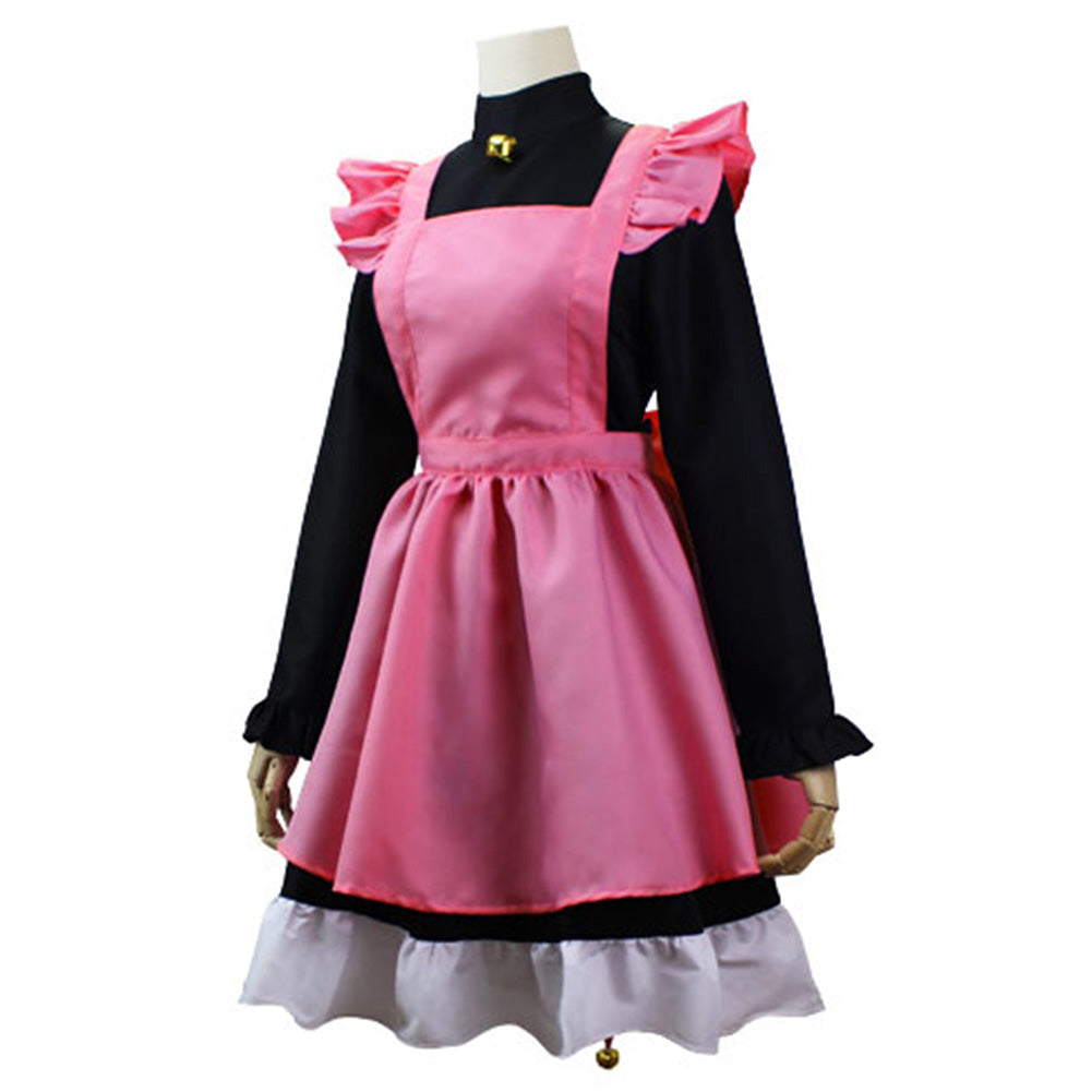 Anime Cardcaptor Sakura Kinomoto Sakura Cosplay Costume Pink Kitty Costume Outfit