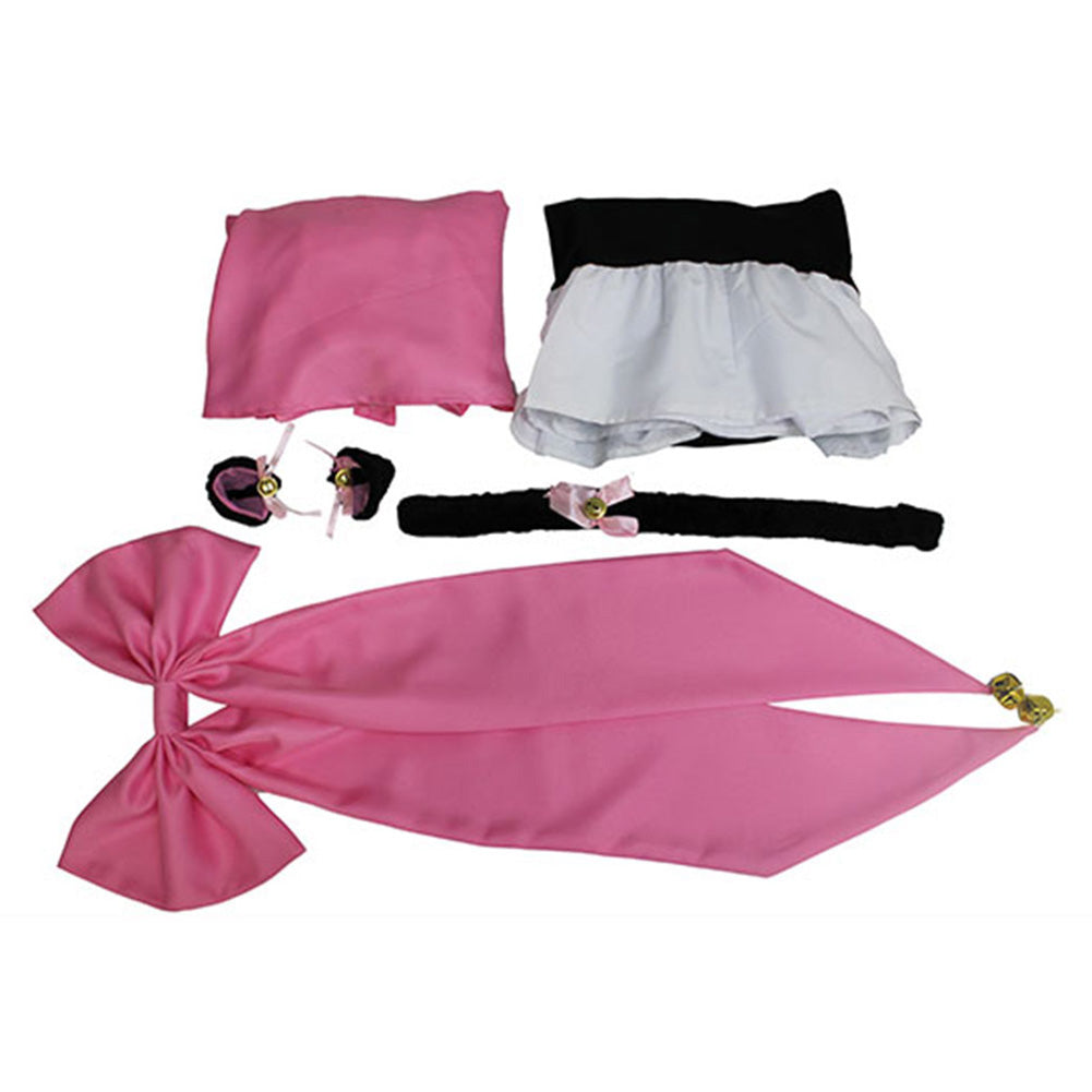 Anime Cardcaptor Sakura Kinomoto Sakura Cosplay Costume Pink Kitty Costume Outfit