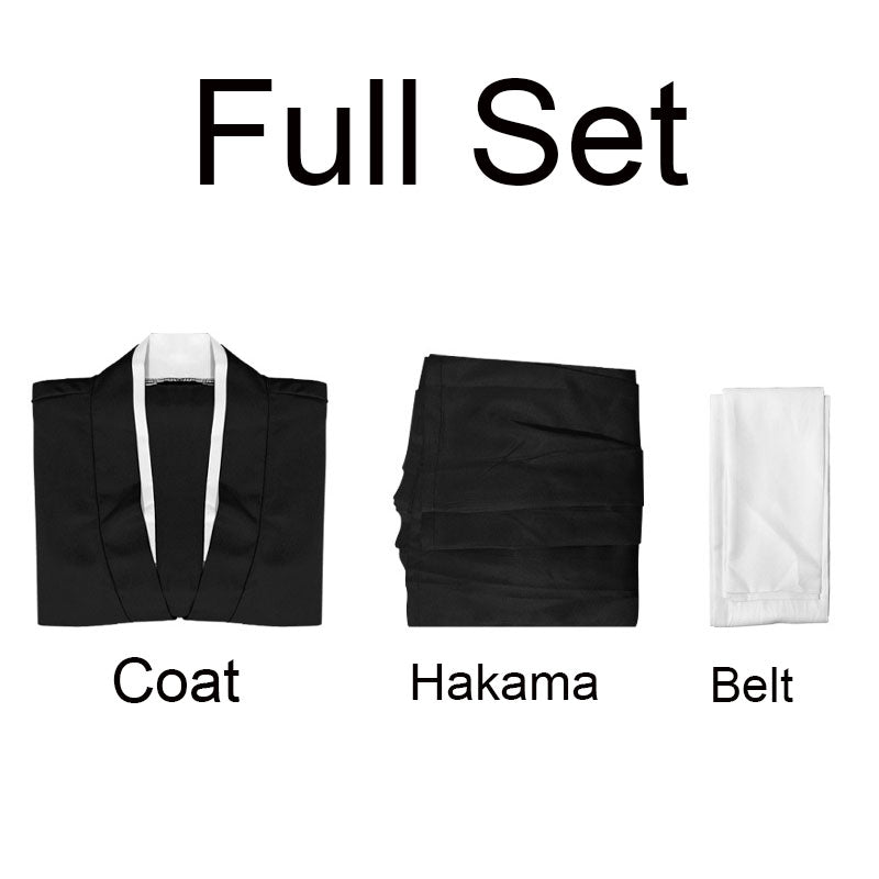 Rukia/ Ichigo Shihakushō Costume Shinigami Uniform Halloween Cosplay Outfit