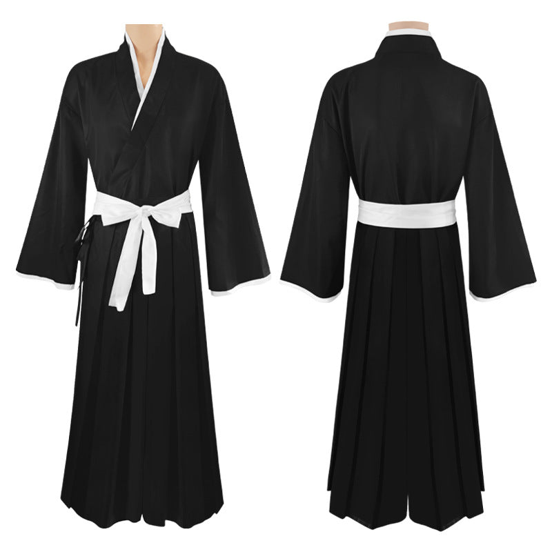 Rukia/ Ichigo Shihakushō Costume Shinigami Uniform Halloween Cosplay Outfit