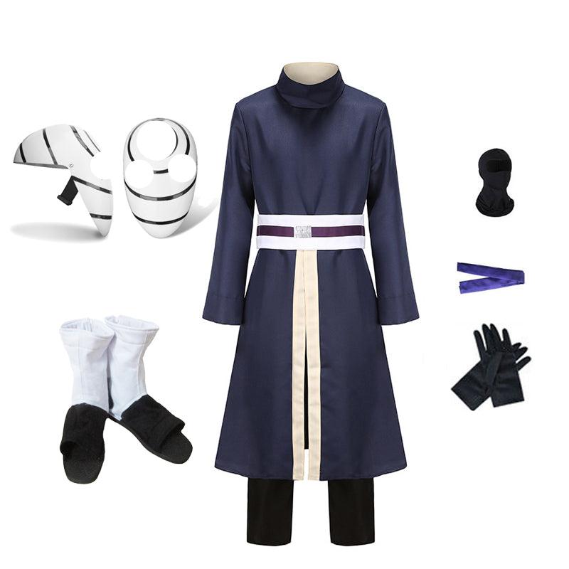 Anime Cosplay Obito Whole Set Cosplay Costume With Mask and Cosplay Shoes Boots Halloween Carnival Outfit