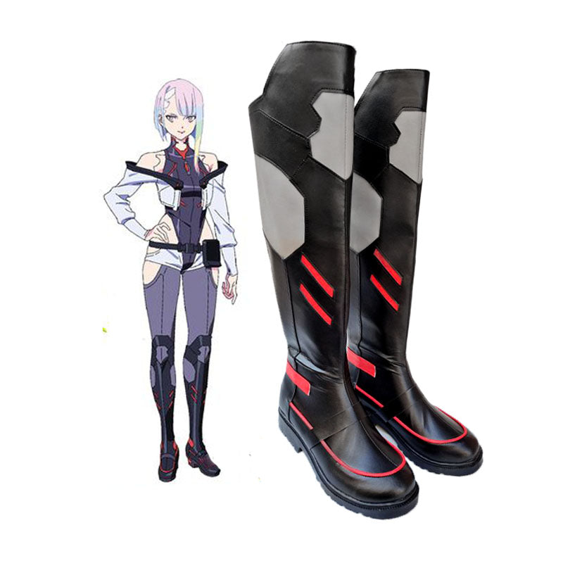 Anime Cyberpunk: Edgerunners Lucyna Kushinada Lucy Cosplay Shoes Halloween Costume Boots