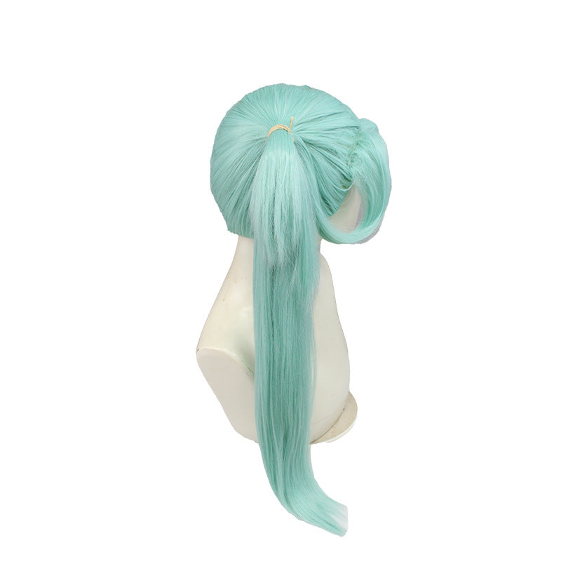 Anime Cyberpunk: Edgerunners Rebecca Becka Cosplay Wigs Two Ponytail Green Wigs