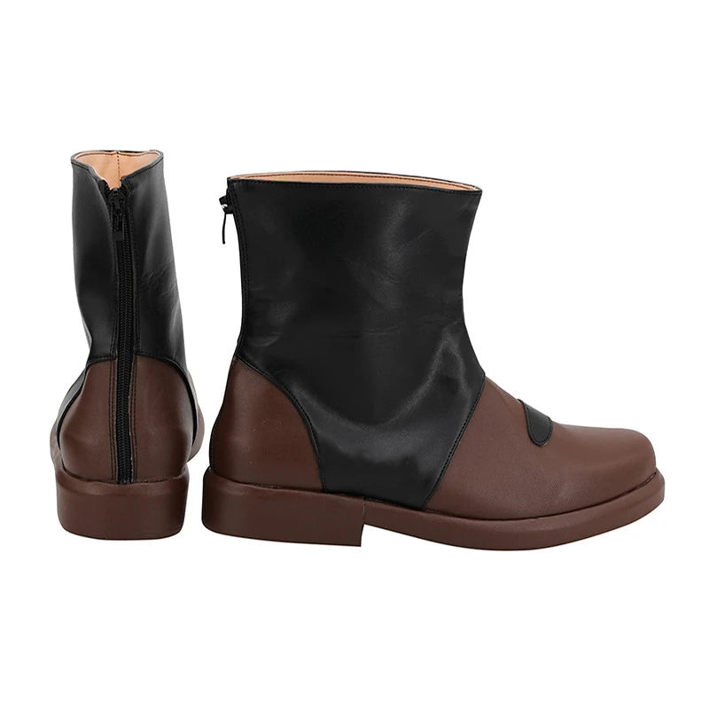Anime Darling in the Franxx 016 Hiro Cosplay Shoes Brown PU Cosplay Boots