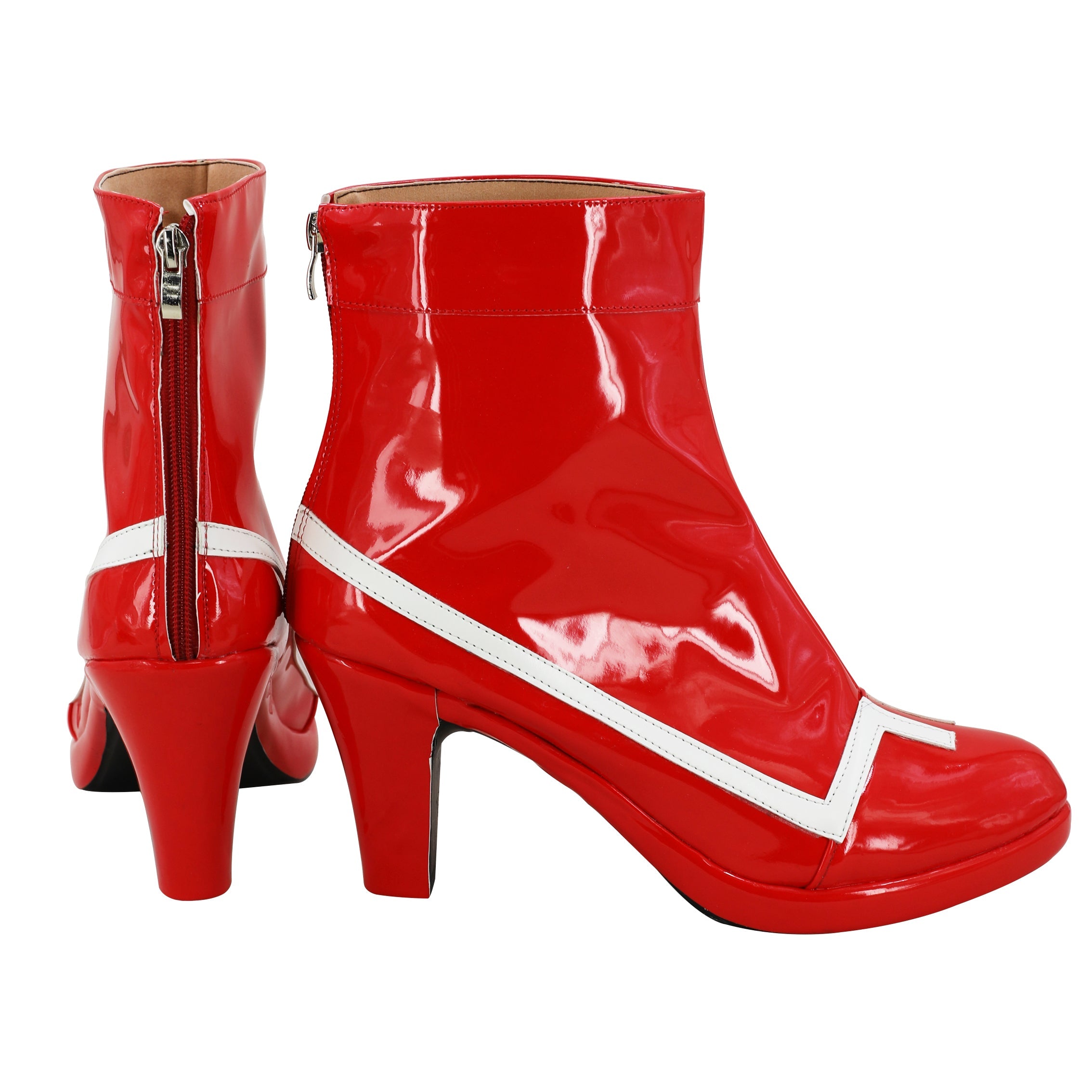 Anime Darling in the Franxx Zero Two 002 Cosplay Shoes Red PU Leather Cosplay Shoes Accessories