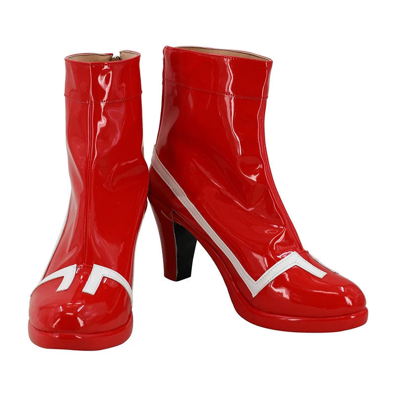 Anime Darling in the Franxx Zero Two 002 Cosplay Shoes Red PU Leather Cosplay Shoes Accessories