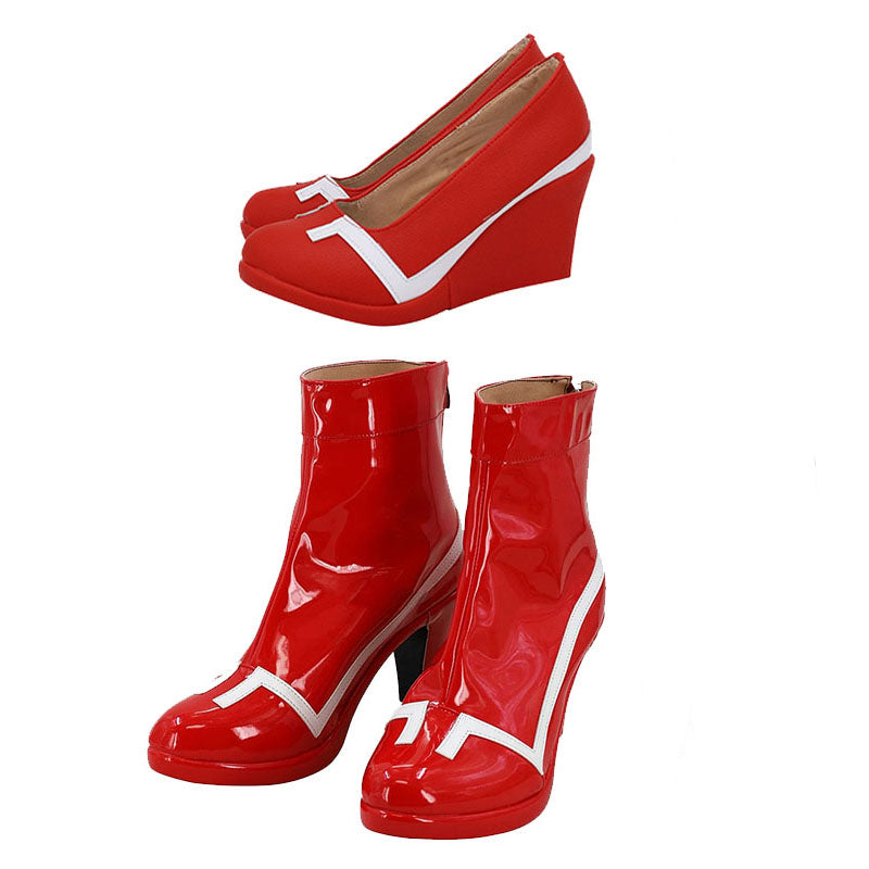 Anime Darling in the Franxx Zero Two 002 Cosplay Shoes Red PU Leather Cosplay Shoes Accessories