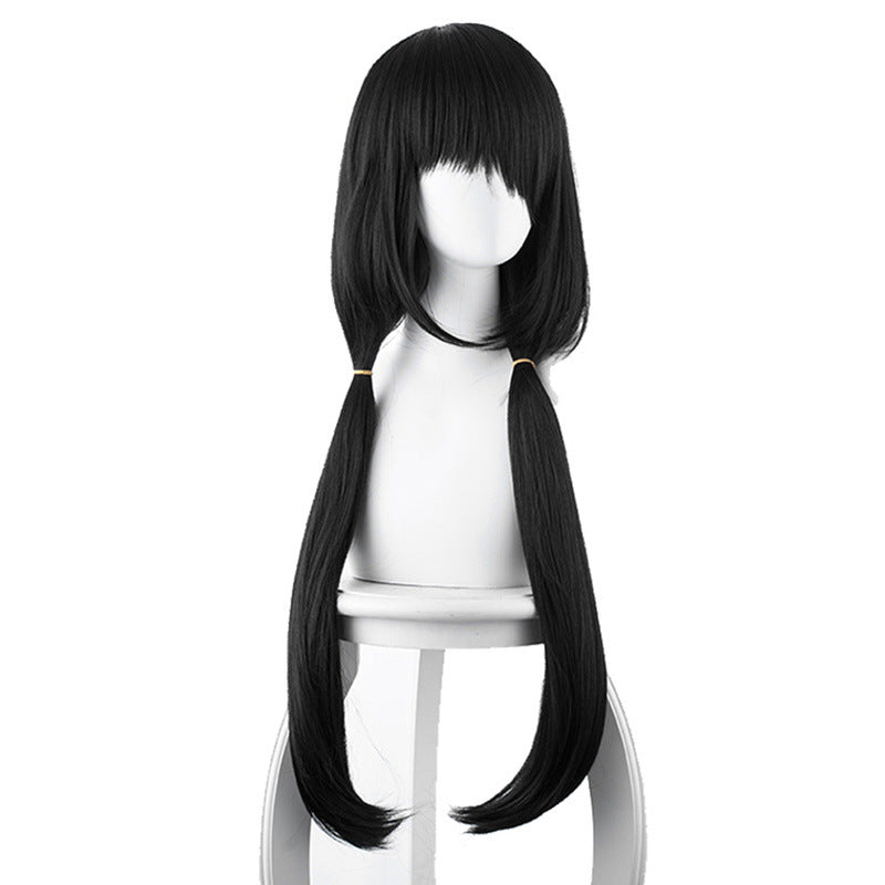 Anime Date A Live Kurumi Tokisaki School Uniform Form Outfit Cosplay Two Tails Wigs
