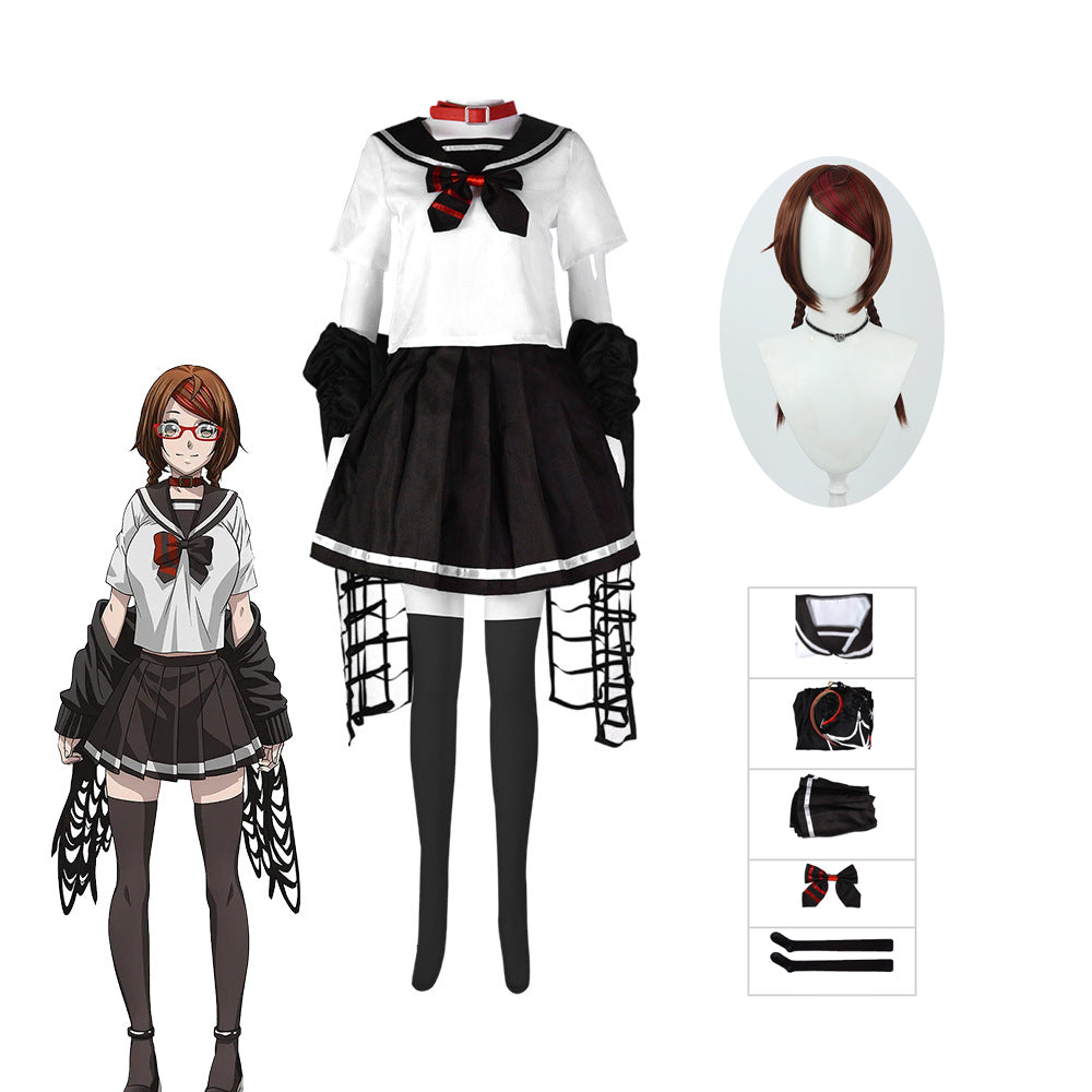 Anime Dead Mount Death Play Misaki Sakimiya Zaki Cosplay Costume Halloween Cosplay Costume Outfit