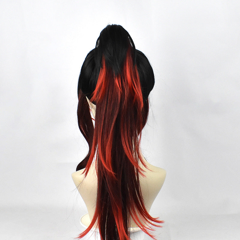 Anime  Kokushibou/Yoriichi Tsugikuni Cosplay Costume Wigs