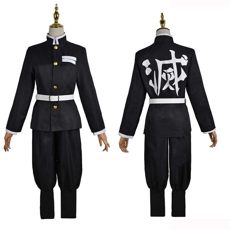 Anime Shinobu Kocho Cosplay Costume+Wigs+Shoes+Butterfly Hairdecor Full Set Halloween Carnival Costume