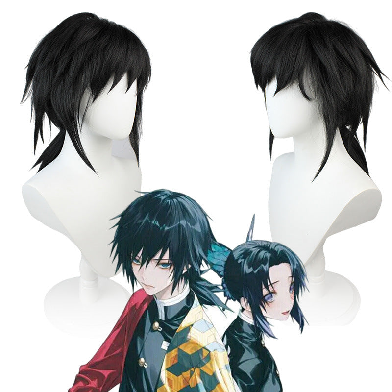 Anime Giyu Tomioka Cosplay Wigs Costume Accessories