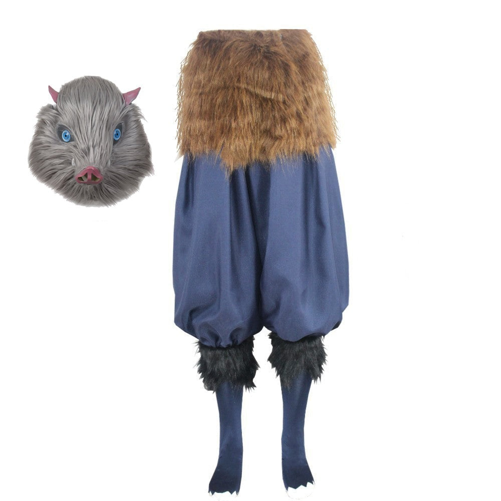Anime Inosuke Hashibira Costume Halloween Cosplay Outfit