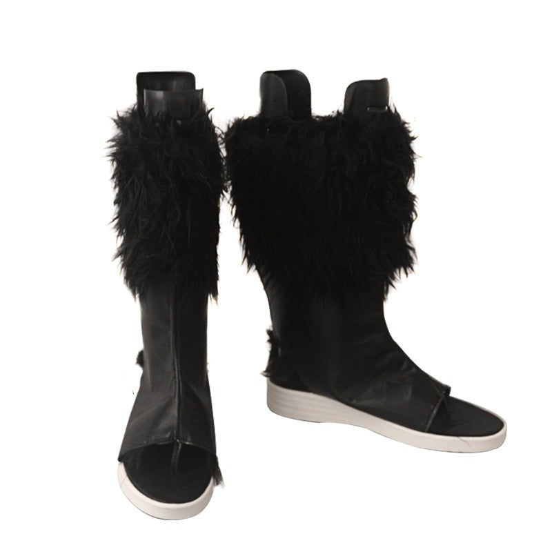 Inosuke Hashibira Costume Shoes Black Boots