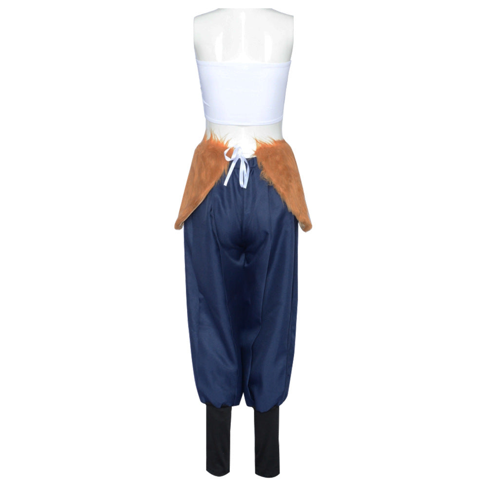Anime Inosuke Hashibira Female Version Costume Women Girls Cosplay Outfit