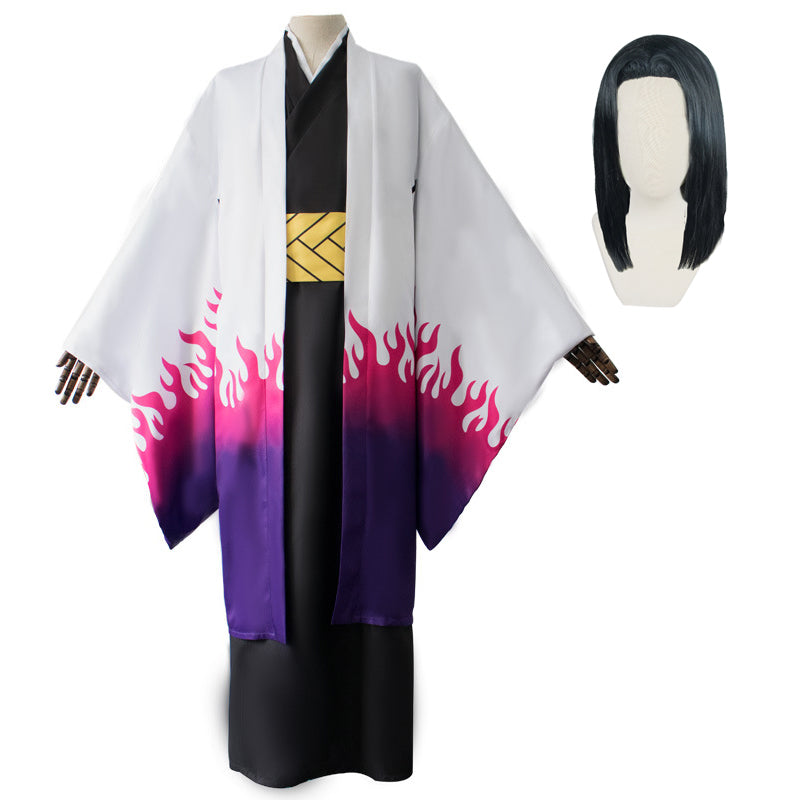 Anime Kagaya Ubuyashiki Cosplay Costume Kimono Suit Halloween Carnival Cosplay Outfit
