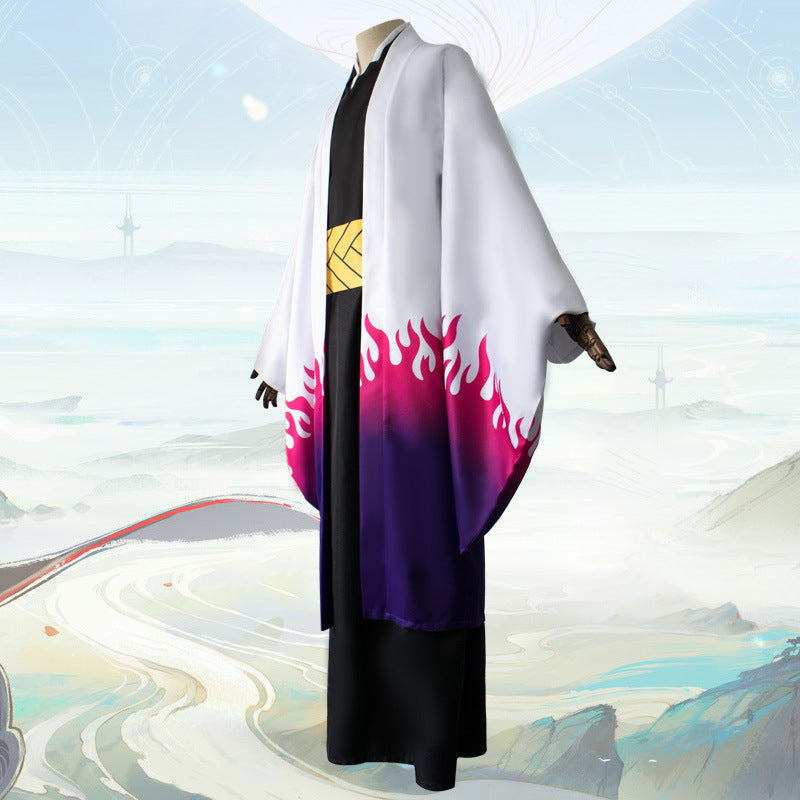 Anime Kagaya Ubuyashiki Cosplay Costume Kimono Suit Halloween Carnival Cosplay Outfit