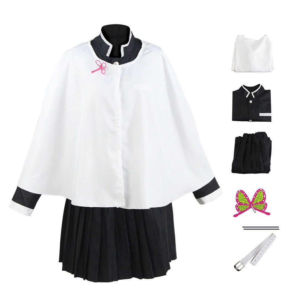 Anime Kanao Tsuyuri Costume Uniform With Cloak Full Set Halloween Costume