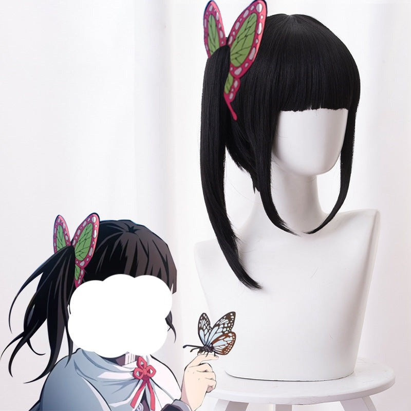 Anime Kanao Tsuyuri Full Set Costume Uniform+Wigs+Boots Halloween Costume Outfit