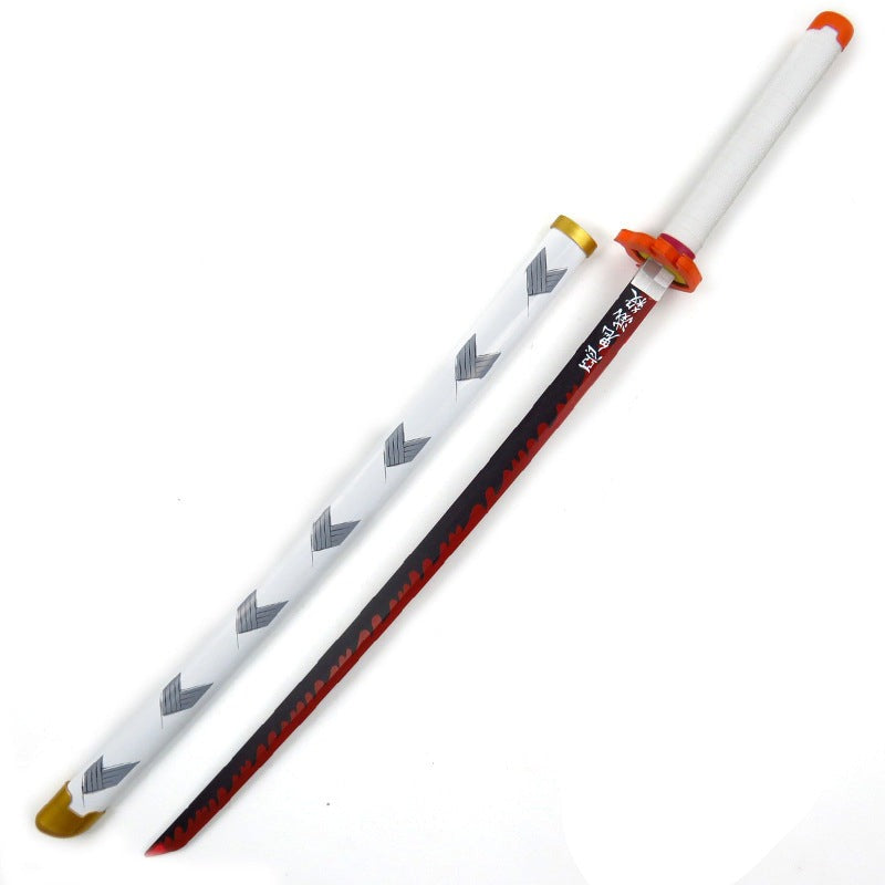 Anime Kyojuro Rengoku Costume Weapon Sword Props Cosplay Accessories