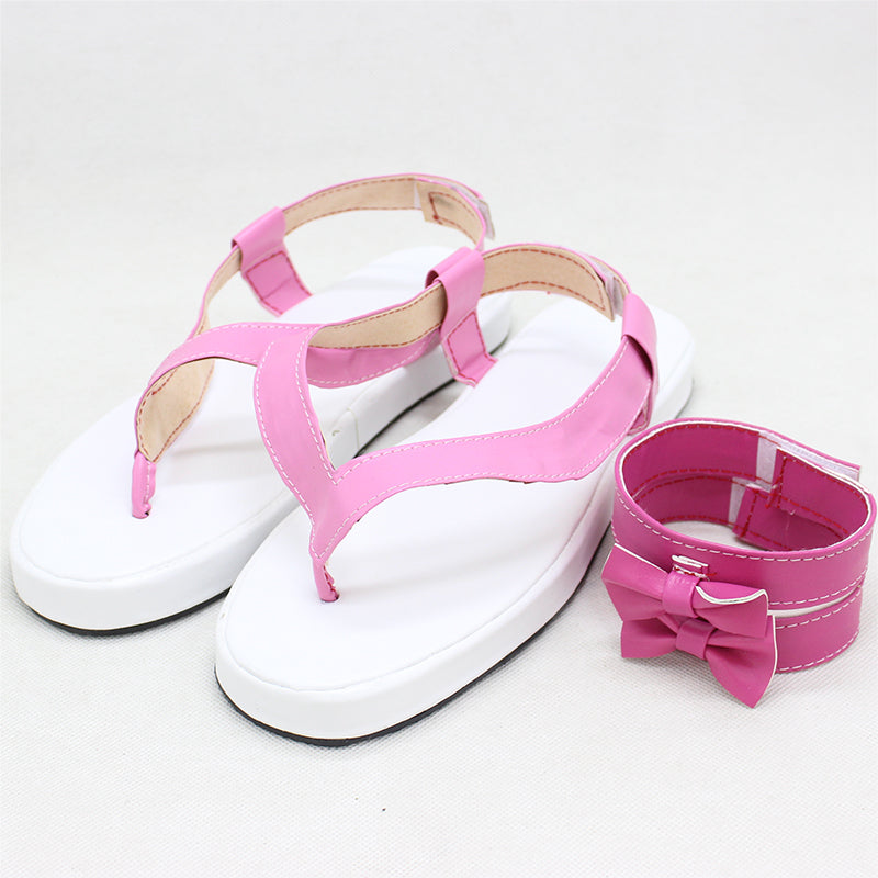 Anime Mitsuri Kanroji Costume Shoes PU Leather Customized Shoes