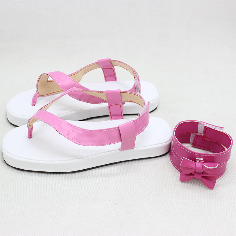 Anime Mitsuri Kanroji Costume Shoes PU Leather Customized Shoes