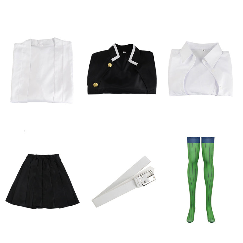Anime Mitsuri Kanroji Costume Uniform Suit Halloween Carnival Costume Outfit