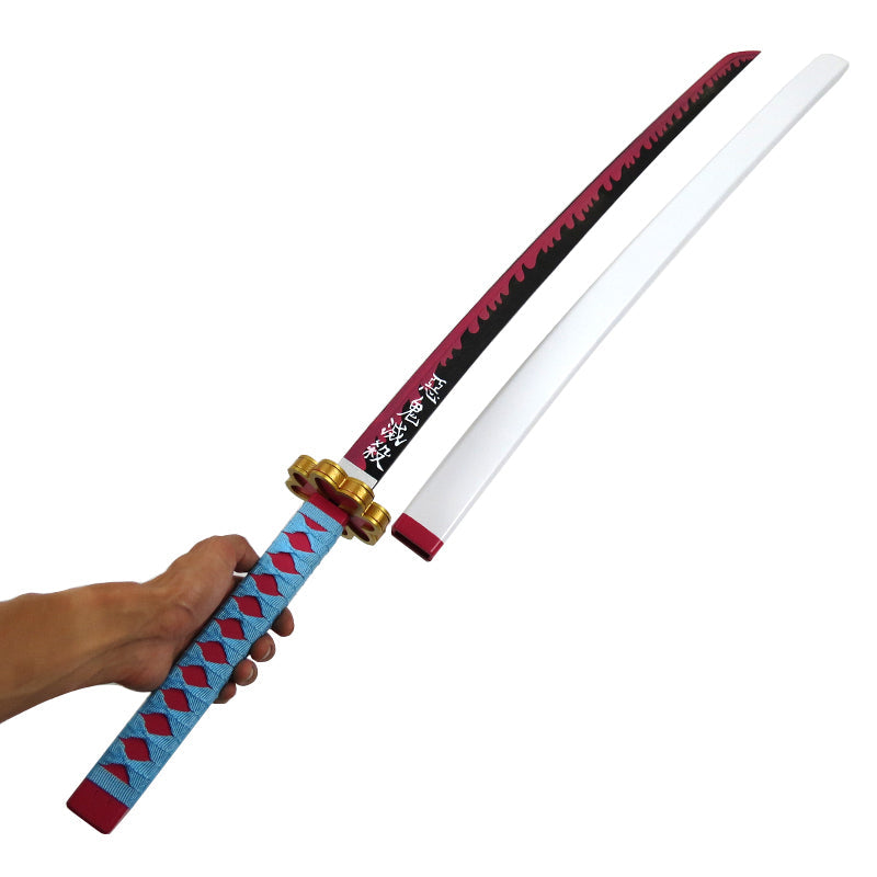 Anime Mitsuri Kanroji Costume Weapon Wooden Sword Costume Accessories