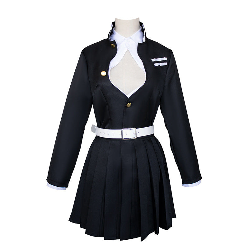 Anime Mitsuri Kanroji Full Set Costume+Wigs+Shoes Halloween Carnival Outfit Set