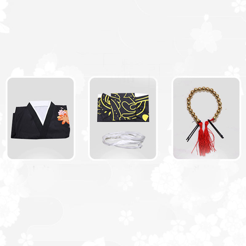 Anime Kibutsuji Muzan Kimono Cospaly Costume Full Set