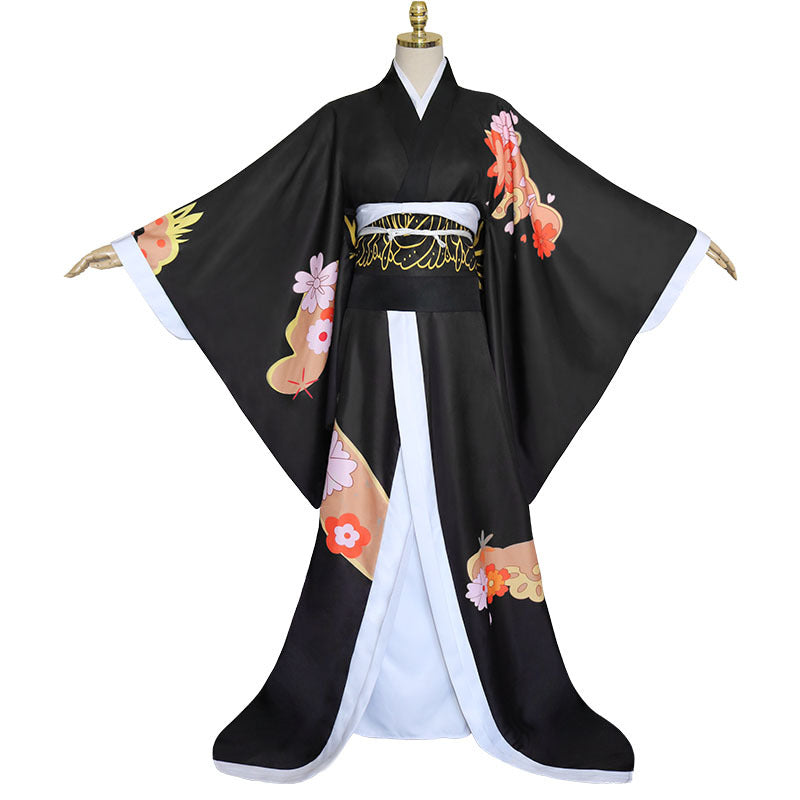 Anime Kibutsuji Muzan Kimono Cospaly Costume Full Set