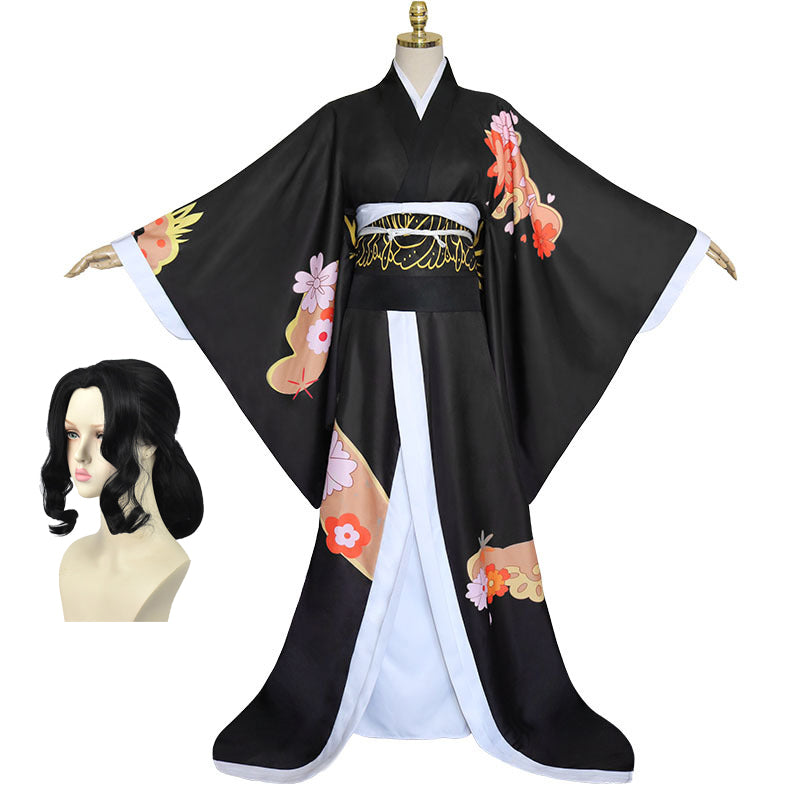 Anime Kibutsuji Muzan Kimono Cospaly Costume Full Set