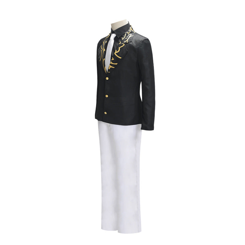 Anime Muzan Kibutsuji Uniform Suit Costume With Hat