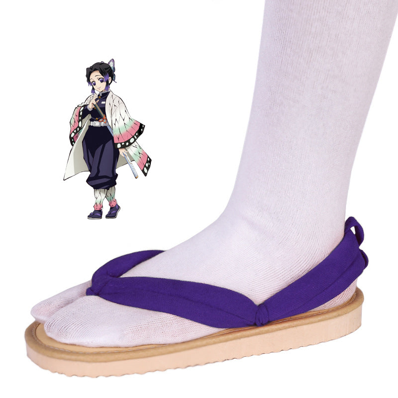 Anime Shinobu Kocho Cosplay Costume+Wigs+Shoes+Butterfly Hairdecor Full Set Halloween Carnival Costume