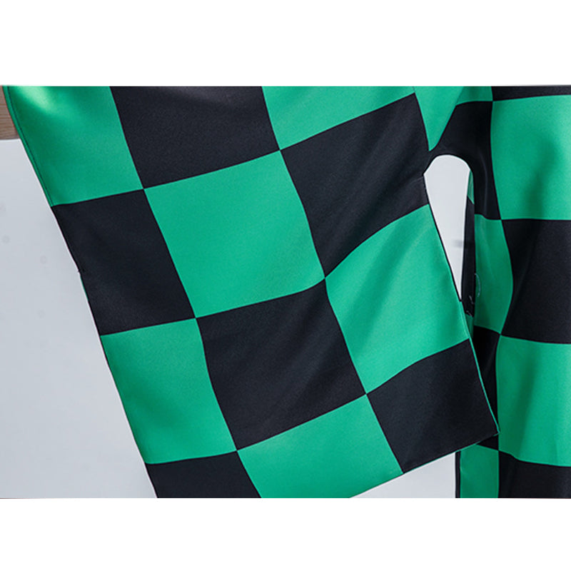 Anime  Tanjiro Kamado Costume Cloak Cosplay Kimono Coat