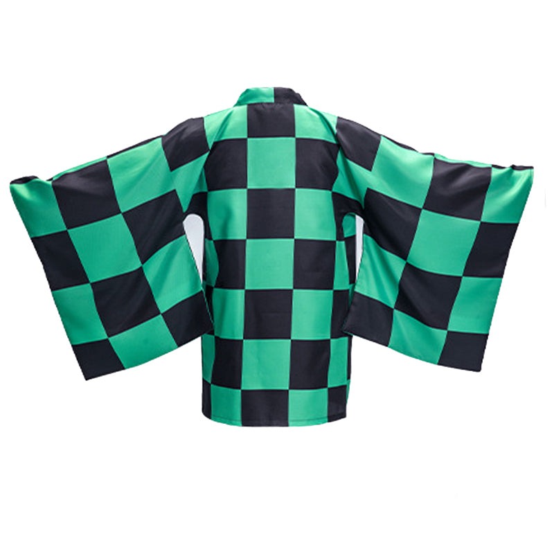 Anime  Tanjiro Kamado Costume Cloak Cosplay Kimono Coat