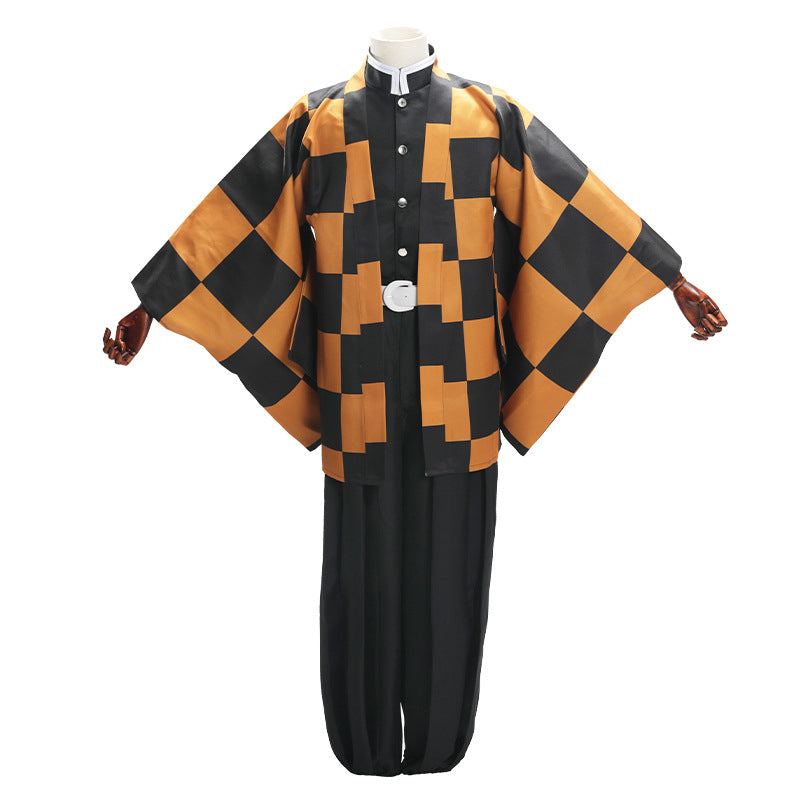 Anime  Tanjuro Kamado Tanjiro Kamado's Father Cospaly Costume Full Set