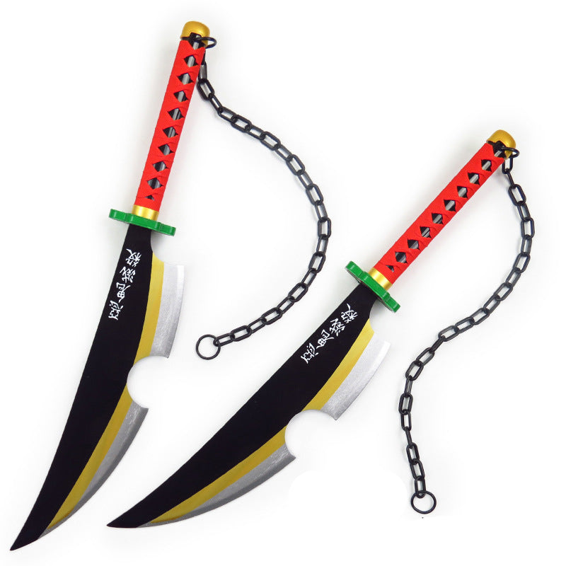 Anime Tengen Uzui Cosplay Weapon Wooden Sword Props