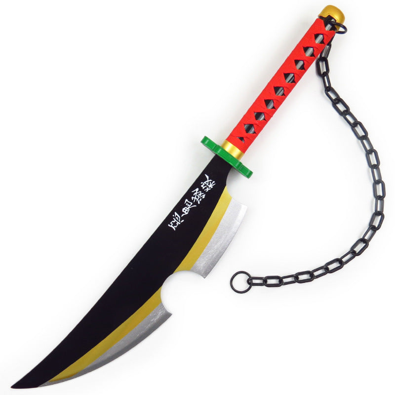Anime Tengen Uzui Cosplay Weapon Wooden Sword Props