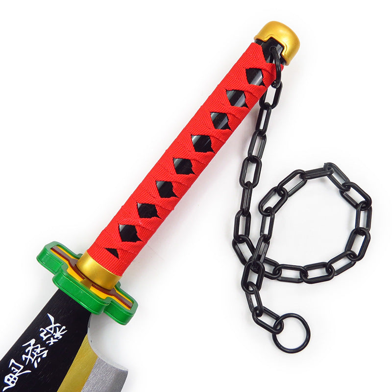 Anime Tengen Uzui Cosplay Weapon Wooden Sword Props