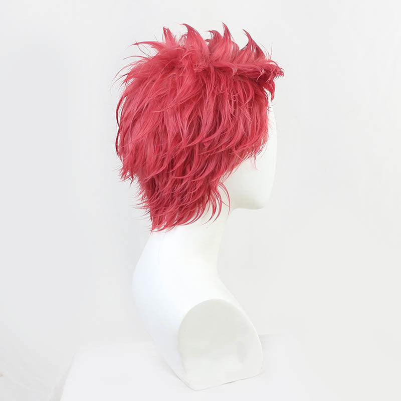 Anime Upper Rank Three Akaza Cosplay Pink Short Wigs