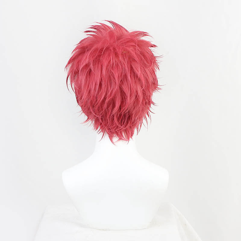 Anime Upper Rank Three Akaza Cosplay Pink Short Wigs