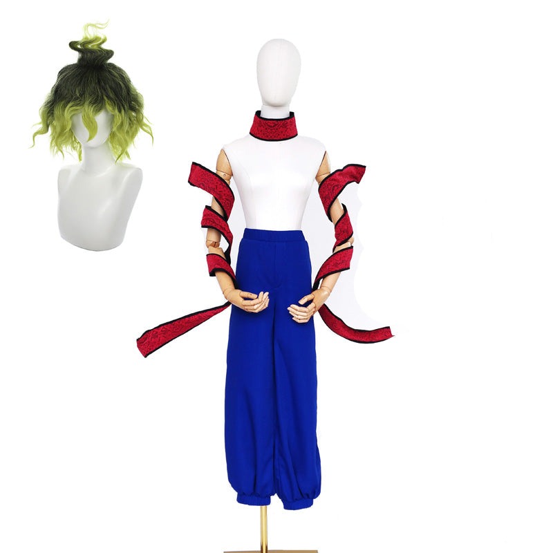 Anime  Upper Rank Six Gyutaro Full Set Costume With Wigs and Weapons Props