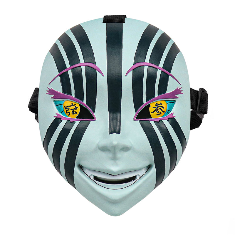 Anime Upper Rank Three Akaza Full Set Cosplay Costume+Wigs+Mask Halloween Carnival Cosplay Outfit