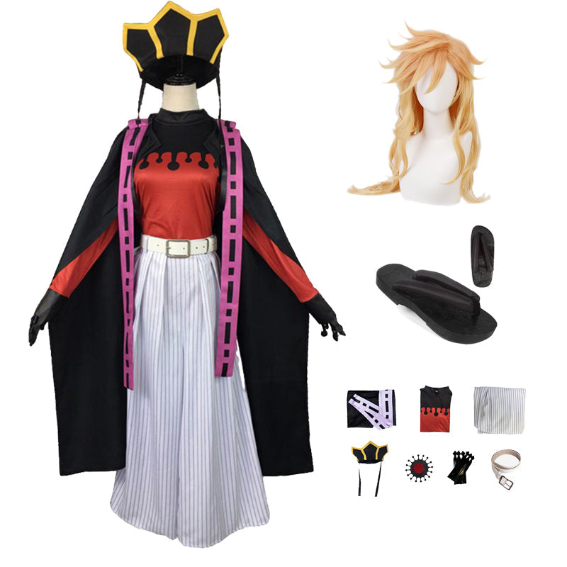 Anime Upper Rank Two Doma Costume+Wigs+Shoes Full Set Cosplay Outfit