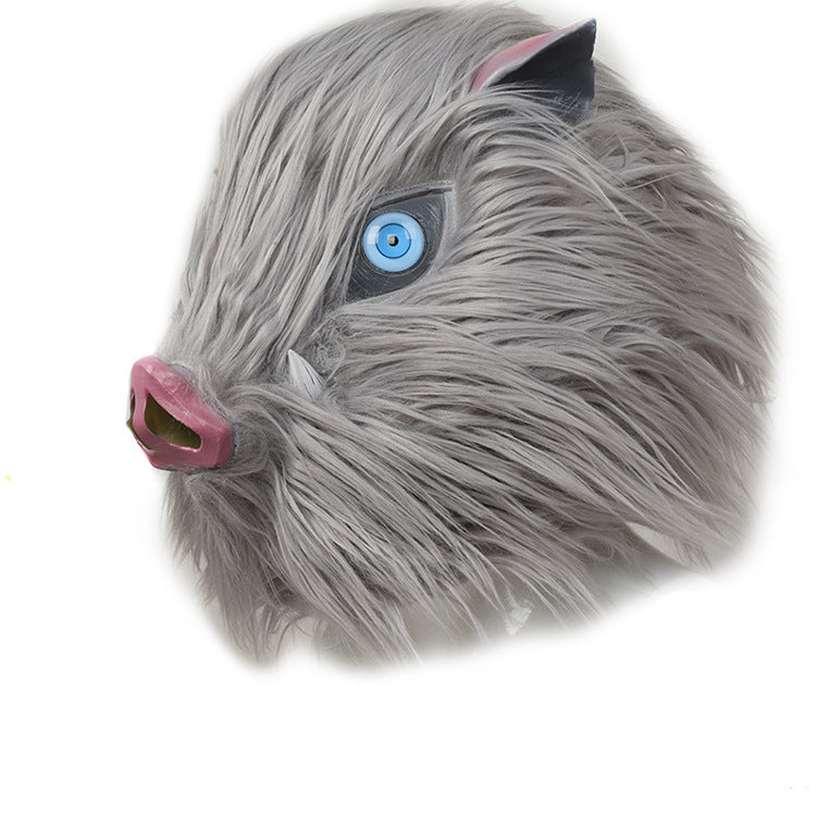 Anime Inosuke Hashibira Costume Mask Halloween Cosplay Accessories