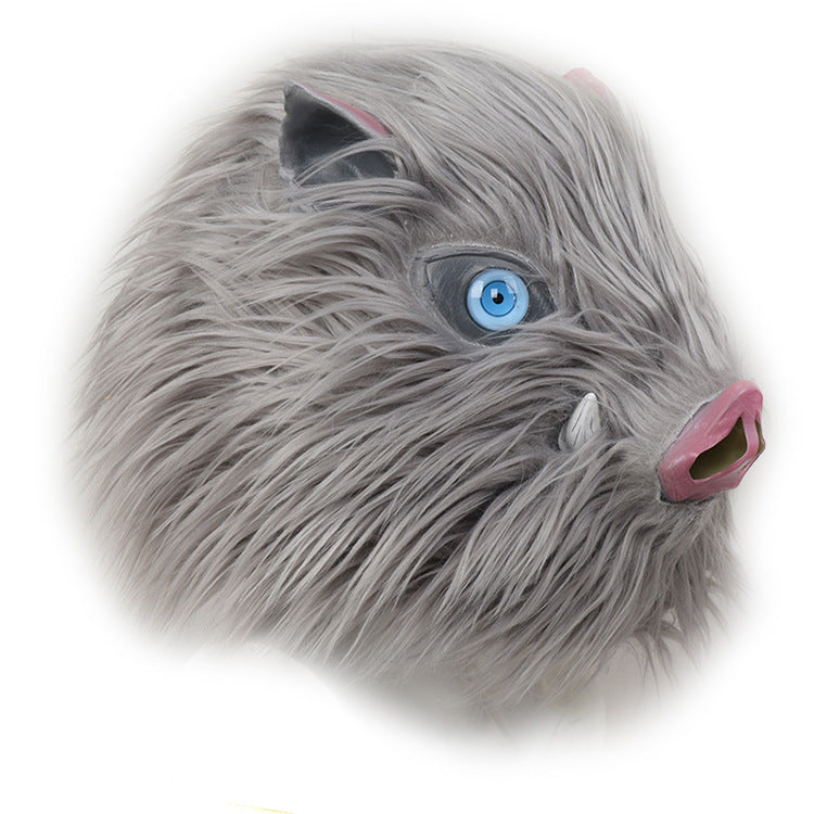 Anime Inosuke Hashibira Costume Mask Halloween Cosplay Accessories