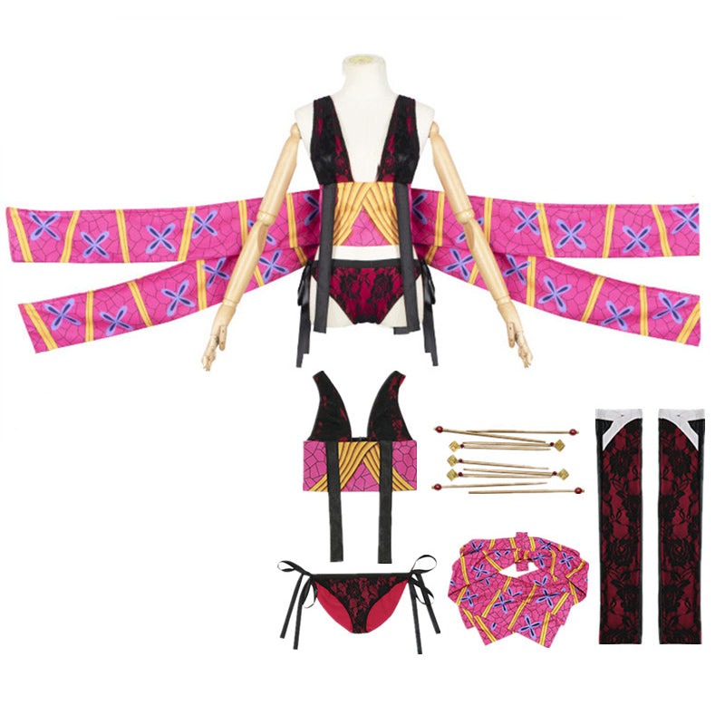 Anime Upper Rank 6 Daki Cosplay Costume With Headwear