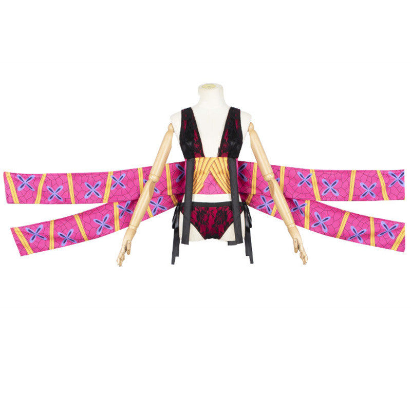 Anime Upper Rank 6 Daki Cosplay Costume With Wigs Full Set Halloween Cosplay Outfit