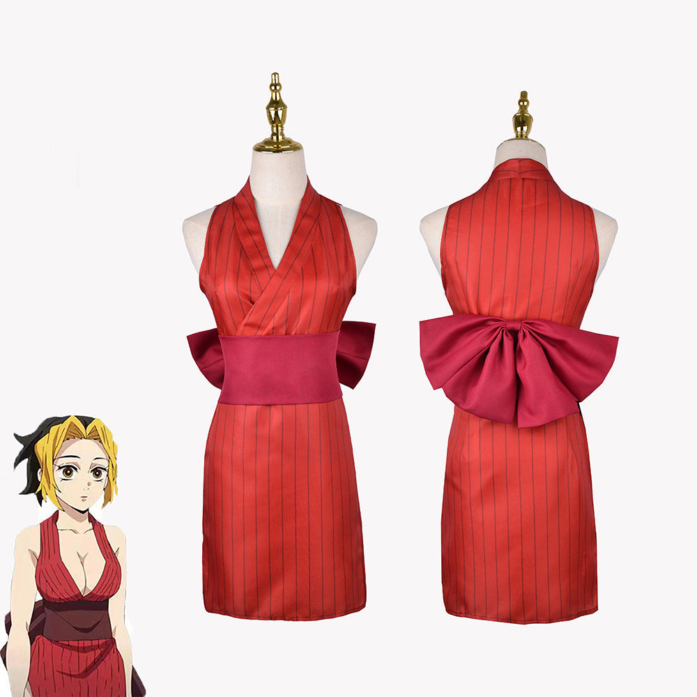 Anime Uzui Tengen Wives Cosplay Costume Suma Hinatsuru Makio Uniform Dress Entertainment District Arc